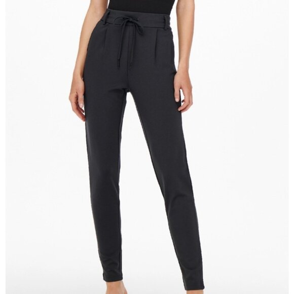 ONLY Women’s PopTrash Regular Fit Classic Trousers Black XL Super Soft! - Picture 1 of 15